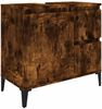 vidaXL Badschrank Räuchereiche 65x33x60 cm Holzwerkstoff 819833 Bild 2