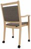 einrichtungsdesign24 Armlehnstuhl André mit Rollen – Ideal für Senioren im Alter und der Pflege, komfortabel, gepolstert, Massivholzgestell, Premium Rollen Bild 2