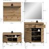 Garderoben-Set >Scout< (4-teilig) in Evoke Eiche Dekor - 195x197x40cm (BxHxT) Bild 4