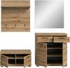 Garderoben-Set >Scout< (4-teilig) in Evoke Eiche Dekor - 195x197x40cm (BxHxT) Bild 3