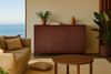 KAWOLA Sideboard COPAS 2 Türen 3 Schubladen Eiche furniert braun 85 x 40 x 140 cm Bild 2