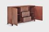 KAWOLA Sideboard COPAS 2 Türen 3 Schubladen Eiche furniert braun 85 x 40 x 140 cm Bild 5