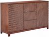 KAWOLA Sideboard COPAS 2 Türen 3 Schubladen Eiche furniert braun 85 x 40 x 140 cm Bild 3