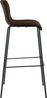 CLP 2er Set Barhocker Hover stapelbar Stoffbezüge Vierfußgestelle bis 150 kg,braun schwarz Bild 5
