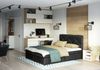 Boxspringbett MILTON 160x200 cm Schwarz Bild 2