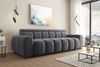 99rooms Alessio Bigsofa Velours TIFFANY Anthrazit mit Sitztiefenverstellung Lieferung Wohnung Bild 2