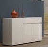Sideboard >Mister< in weiss, Lack Hochglanz - 135x80x38cm (BxHxT) Bild 2
