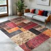 SIMPEX24 Designteppich Patchwork Design, Läufer, Höhe: 7 mm, Waschbarer Teppich Patchwork Design Rutschfest Teppich Wohnzimmer Bild 5