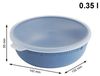 Rotho Schüssel mit Deckel 0,35 L Tresa horizon blau Vorratsdose Frischhaltedose Kühlschankdose Bild 4