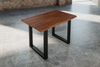 Esstisch Baumkante massiv Akazie nougat 140 x 80 cm schwarz LAUREN 71263270 Bild 3