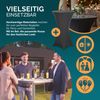 CASARIA® 2in1 Stehtisch mit Husse Klappbar Anthrazit Bild 5
