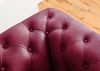 Sofa 2-Sitzer Echtleder 158x82x75 rot CHESTERFIELD #402 Bild 4