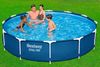 Steel Pro™ Frame Pool Set mit Filterpumpe Ø 366 x 76 cm, dunkelblau, rund Bild 3