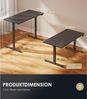 Elektrischer Schreibtisch 160cm Schwarz USB Memory Funktion Bild 4
