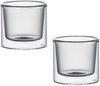 2-tlg. Glasschalen-Set Doppelwandige Dessertgläser 100ml Anthrazit Bild 2
