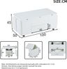 Merax Couchtisch Höhenverstellbar, Beweglicher Sofatisch, 4-in-1-Multifunktions-Couchtisch Umwandelbar in Wohnzimmer-Esstisch, Couchtisch mit Schubladen, mit 4 Hockern, Weiß Bild 4