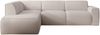 Selsey 'Bouvi' Ecksofa mit seitlicher Rückenlehne an der Ottomane, links, hellbeige, Bouclé Bild 5