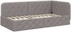 vidaXL Eckbettgestell Taupe 100 x 200 cm Stoff 42016508 Bild 2