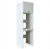 Roomart Waschmaschinenumbauschrank Waschplatz für Waschmaschine & Trockner mit Ausziehbrett & Hochschrank (Waschmaschinenschrank für Trockner und Waschmaschine Überbauschrank) Bild 3