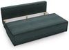Sofa Designersofa AMANDA 3-Sitzer mit Schlaffunktion in Stoff Zoom Hellgrau Bild 4