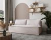 Sofa Designersofa AMANDA 3-Sitzer mit Schlaffunktion in Stoff Zoom Hellgrau Bild 2