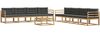 vidaXL Outdoor-Sofagarnitur 9 pcs Weiß und Anthrazit 79 x 79 x 37 cm 3386221 Bild 2