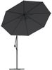vidaXL Ampelschirm mit LED-Beleuchtung und Stahl-Mast 300 cm Schwarz 47136 Bild 5