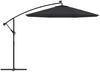 vidaXL Ampelschirm mit LED-Beleuchtung und Stahl-Mast 300 cm Schwarz 47136 Bild 4