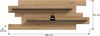 Wandboard (B/H/T: 67x184x19 cm) in Artisan Nachbildung Bild 3