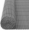 vidaXL Gartenzaun Doppelseitig 110x300 cm Grau 317155 Bild 4