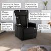 Fernsehsessel mit Aufstehhilfe, Relaxsessel mit Liegefunktion, Leder/Kunstleder, Schwarz - Raburg Marie Bild 2