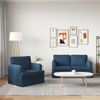 vidaXL Sofa Set 2 pcs Blau 144 x 80 x 85 cm Stoff 3407522 Bild 3