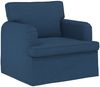 vidaXL Sofa Set 2 pcs Blau 144 x 80 x 85 cm Stoff 3407522 Bild 4