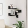 vidaXL Wandregal Schwarz Eichen-Optik 40 x 40 x 49,5 cm Holzwerkstoff 862652 Bild 1