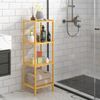 Casaria Standregal Bad Badregal Holz Bambus 4 Etagen Bild 2