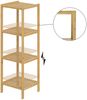 Casaria Standregal Bad Badregal Holz Bambus 4 Etagen Bild 3