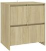 Sideboard Sonoma-Eiche 70 x 41 x 75 cm Holzwerkstoff [809767] Bild 2