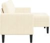 vidaXL 2-Sitzer-Sofa mit Chaiselongue L-Form Creme 125 cm Leinen 4107078 Bild 4