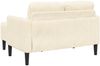 vidaXL 2-Sitzer-Sofa mit Chaiselongue L-Form Creme 125 cm Leinen 4107078 Bild 5