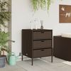 vidaXL Gartenschrank Braun 55x59x80 cm Poly Rattan 365552 Bild 3