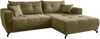 Polsterecke >Renard< elektr. Sitztiefenverstellung, Cord grau-braun - 177x80x246cm (BxHxT) Bild 2