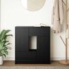 vidaXL Sideboard mit Schubladen und Türen Schwarz Eichen-Optik 861842 Bild 3