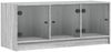 vidaXL TV-Schrank mit Glastüren Grau Sonoma 102x37x42 cm 836411 Bild 2