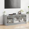vidaXL TV-Schrank mit Glastüren Grau Sonoma 102x37x42 cm 836411 Bild 3