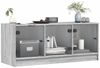 vidaXL TV-Schrank mit Glastüren Grau Sonoma 102x37x42 cm 836411 Bild 4