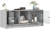 vidaXL TV-Schrank mit Glastüren Grau Sonoma 102x37x42 cm 836411 Bild 5
