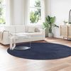vidaXL Teppich Shaggy Hochflor NAVARRA Marineblau 240x240 cm Polyester 4102931 Bild 3