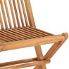 vidaXL 3-tlg. Garten-Essgruppe mit Kissen Klappbar Massivholz Teak 3063213 Bild 5