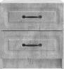 vidaXL Nachttisch Betongrau 43 x 34,5 x 44,5 cm Holzwerkstoff 895681 Bild 4