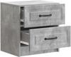 vidaXL Nachttisch Betongrau 43 x 34,5 x 44,5 cm Holzwerkstoff 895681 Bild 3